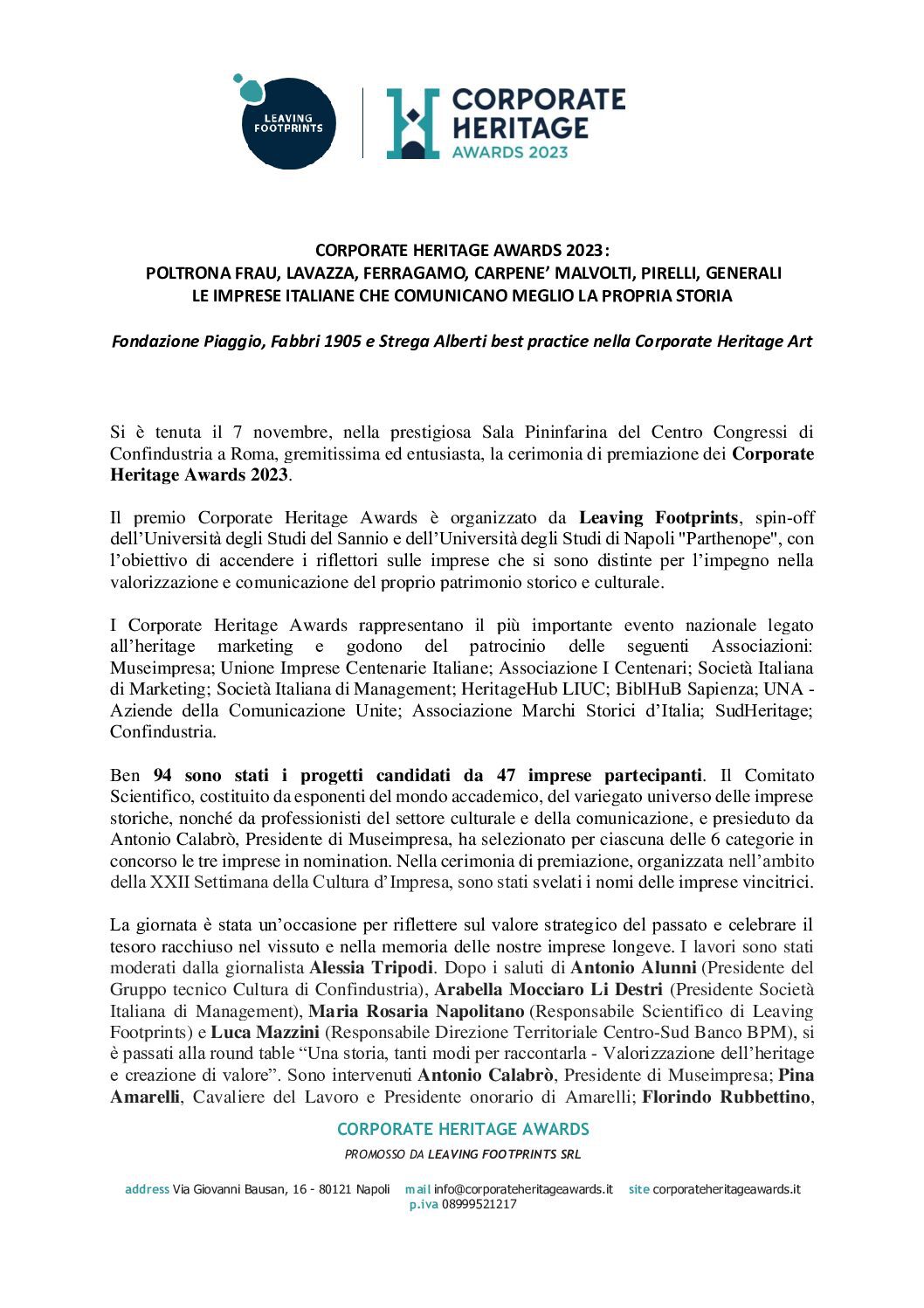 Comunicato Stampa