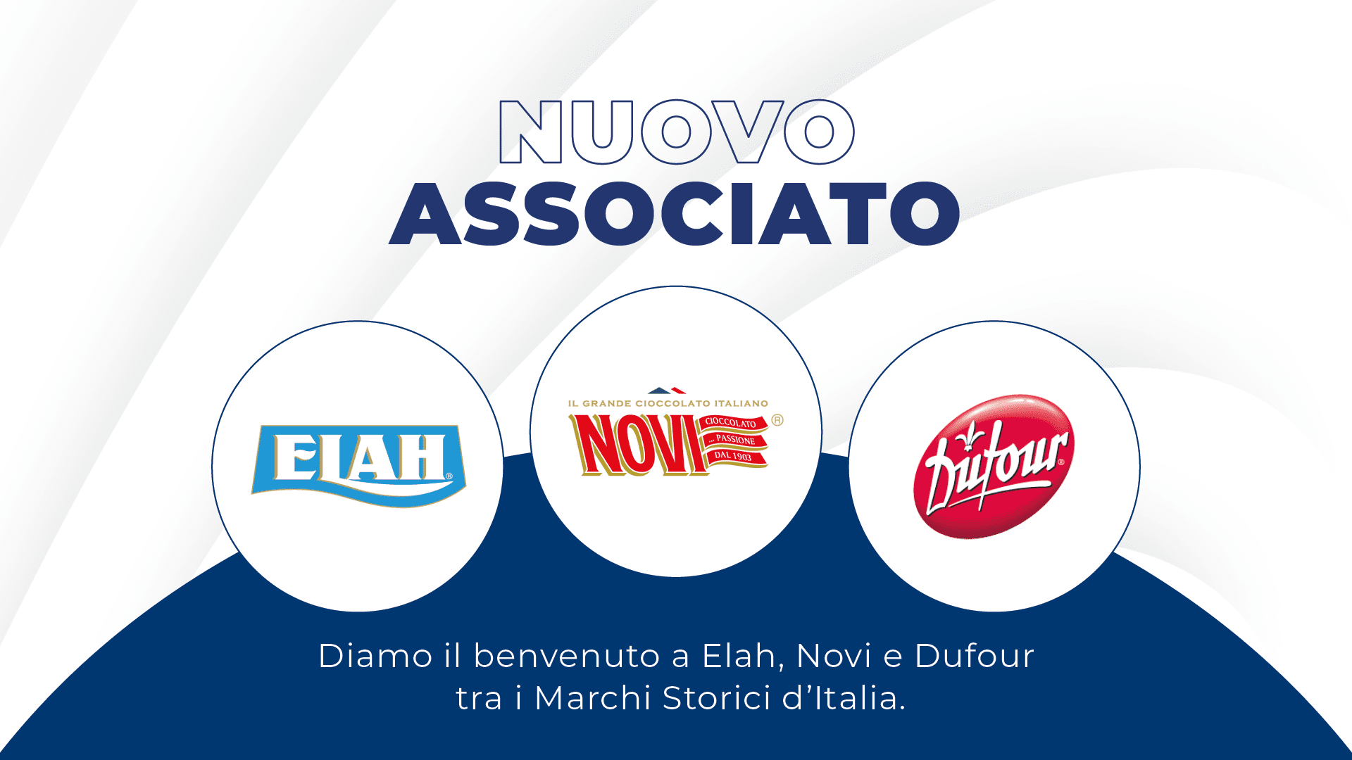 Il Gruppo Elah Dufour S.p.A., titolare dei marchi Elah, Dufour e Novi, entra a far parte dell’Associazione Marchi Storici d’Italia come eccellenza storica della dolciaria italiana.