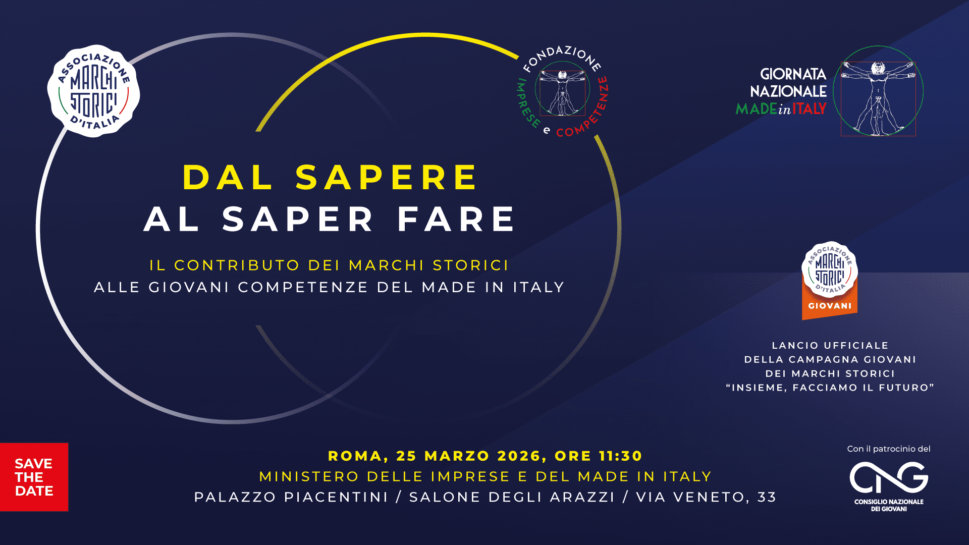 Evento Giovani e competenze per il Made in Italy 2026