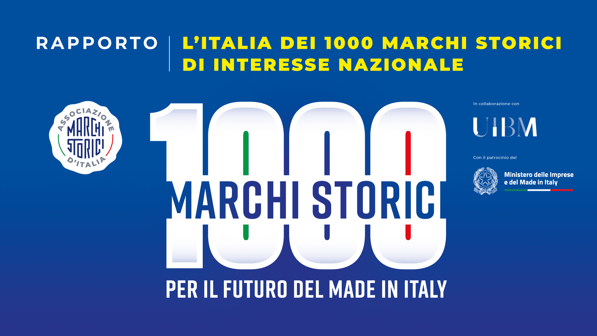 Rapporto Italia dei 1000 Marchi Storici Nazionali